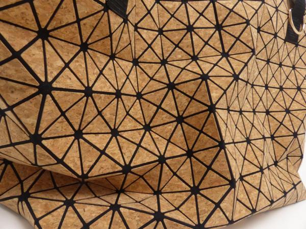 Kork Panel Vierecke mit Canvasrücken in schwarz